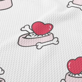 Love Dog Bone Bowl Birdseye Piqué