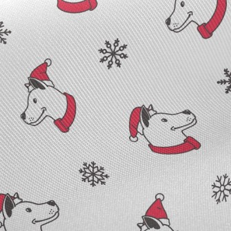 Dog With Santa Hat Twill