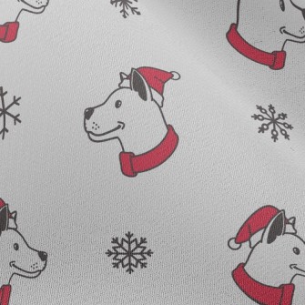 Dog With Santa Hat Chiffon