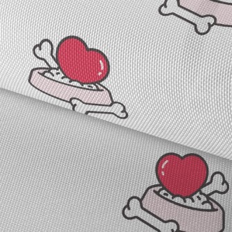 Love Dog Bone Bowl Waterproof Oxford