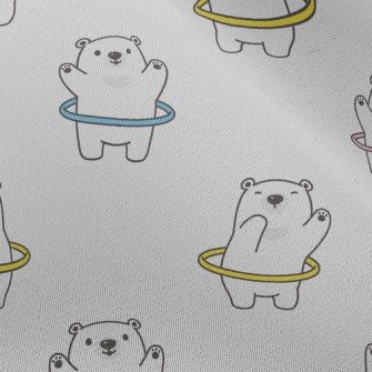 Hula Hoop White Bear Chiffon