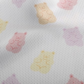 Cute Gummy Bears (cannot Be Op Athletic Mesh Flat Back