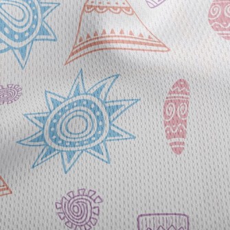 Simple Folk Totem Athletic Mesh Flat Back