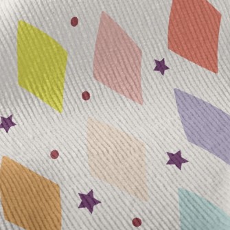 Stars And Colorful Blocks Standard Corduroy