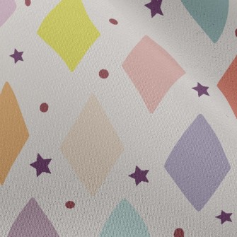 Stars And Colorful Blocks Chiffon