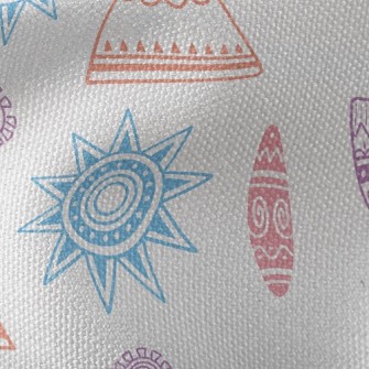 Simple Folk Totem Waterproof Canvas