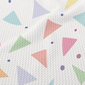 Triangular Pieces Of Paper Fly Birdseye Piqué