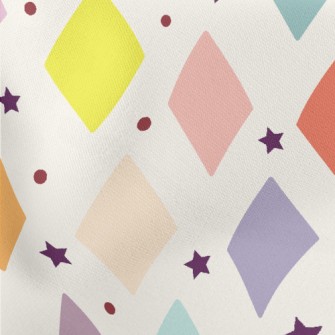 Stars And Colorful Blocks Stretch Ponte