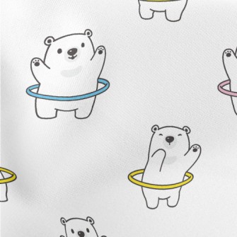 Hula Hoop White Bear Stretch Ponte