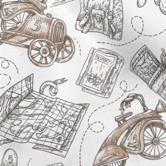 Ancient Airplanes And Cars Micro Fleece