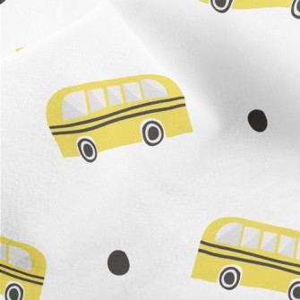 Lively Big School Bus Micro Fleece