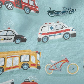 Ambulance Police Car Fire Truc Minky