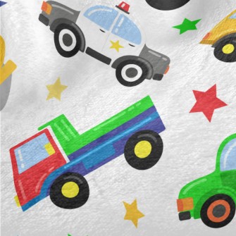 Colorful Cartoon Transportatio Minky