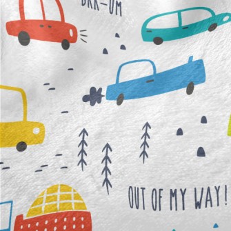 Heavy Traffic Cars Minky