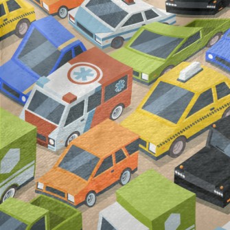 Huge Car Parking Lot Minky