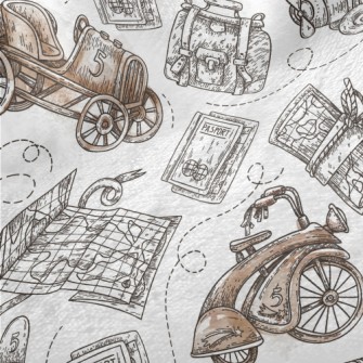 Ancient Airplanes And Cars Minky