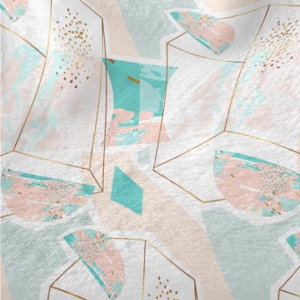 Irregular Strips Of Color Minky