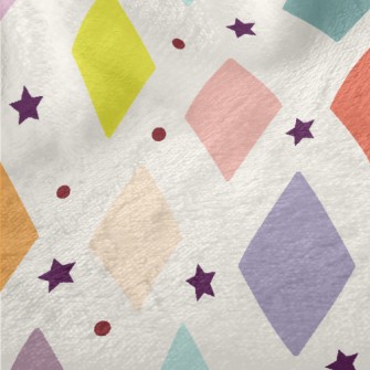 Stars And Colorful Blocks Minky
