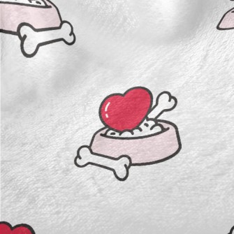 Love Dog Bone Bowl Minky