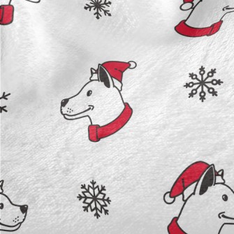 Dog With Santa Hat Minky