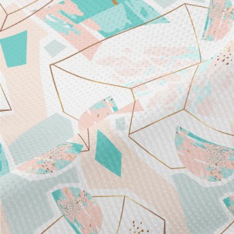 Irregular Strips Of Color Piqué
