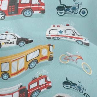 Ambulance Police Car Fire Truc Lightweight Performance Linen