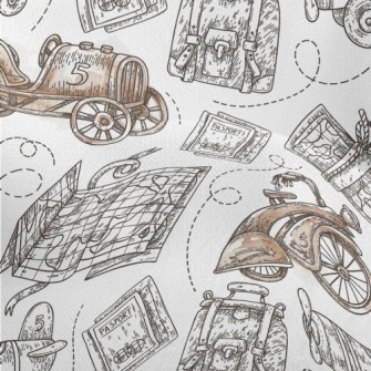 Ancient Airplanes And Cars Lightweight Performance Linen