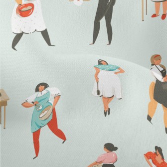 Woman Who Cooks Seriously Lightweight Performance Linen