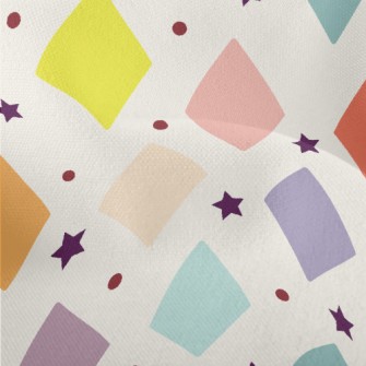 Stars And Colorful Blocks Lightweight Performance Linen