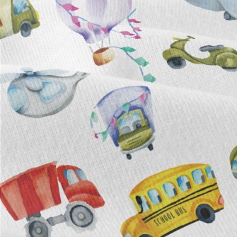 Watercolor Colorful Transporta Modern Jersey