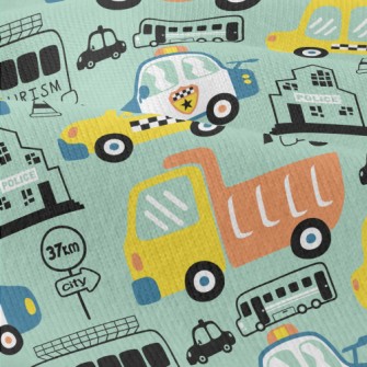 Fluorescent Big Truck Car Modern Jersey