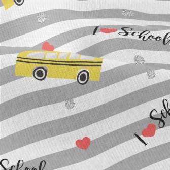 I Love The School Bus Modern Jersey