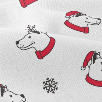 Dog With Santa Hat Modern Jersey
