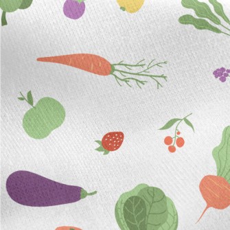 Healthy And Energetic Fruits A Jersey Backed Fleece