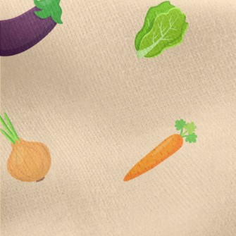 Delicious Vegetables Jersey Backed Fleece