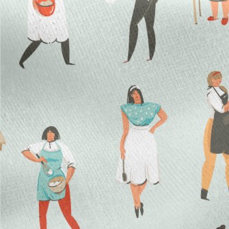 Woman Who Cooks Seriously Jersey Backed Fleece