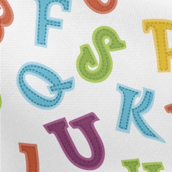 Colorful Dotted Line In Englis Pongee