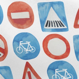 Watercolor Traffic Signal Pongee