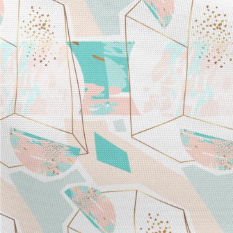 Irregular Strips Of Color Pongee