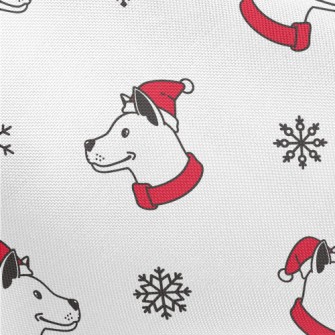 Dog With Santa Hat Pongee