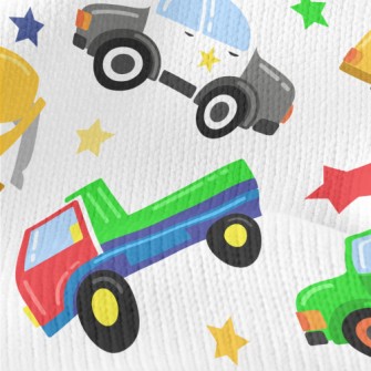 Colorful Cartoon Transportatio Stretch Jersey