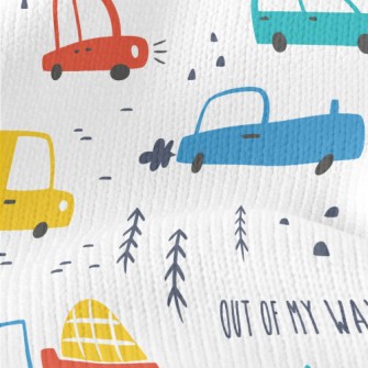 Heavy Traffic Cars Stretch Jersey