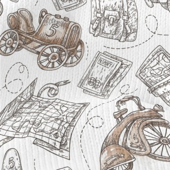 Ancient Airplanes And Cars Stretch Jersey
