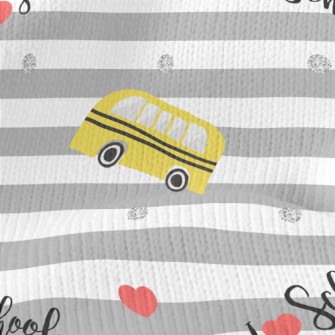 I Love The School Bus Stretch Jersey