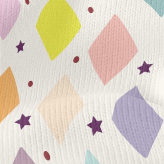 Stars And Colorful Blocks Stretch Jersey