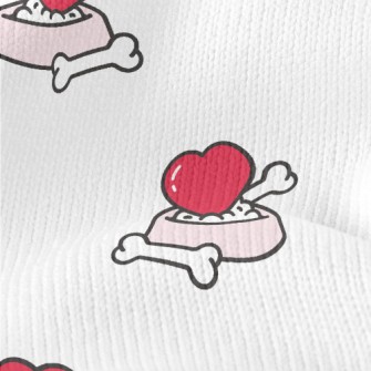 Love Dog Bone Bowl Stretch Jersey