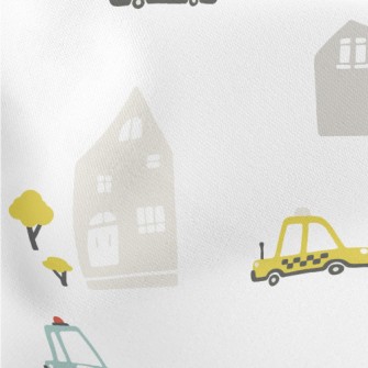 Mini Car City Lightweight Cotton Poplin