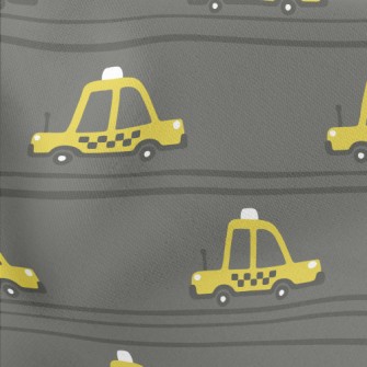 Cute American Taxi Lightweight Cotton Poplin