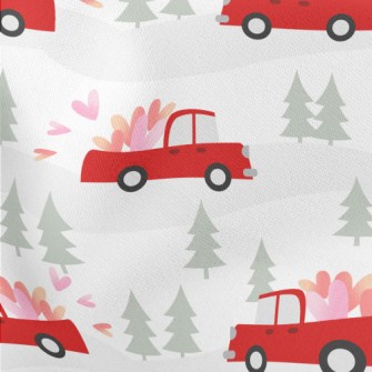 Big Truck Full Of Love Lightweight Cotton Poplin