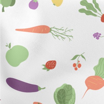 Healthy And Energetic Fruits A Lightweight Cotton Poplin